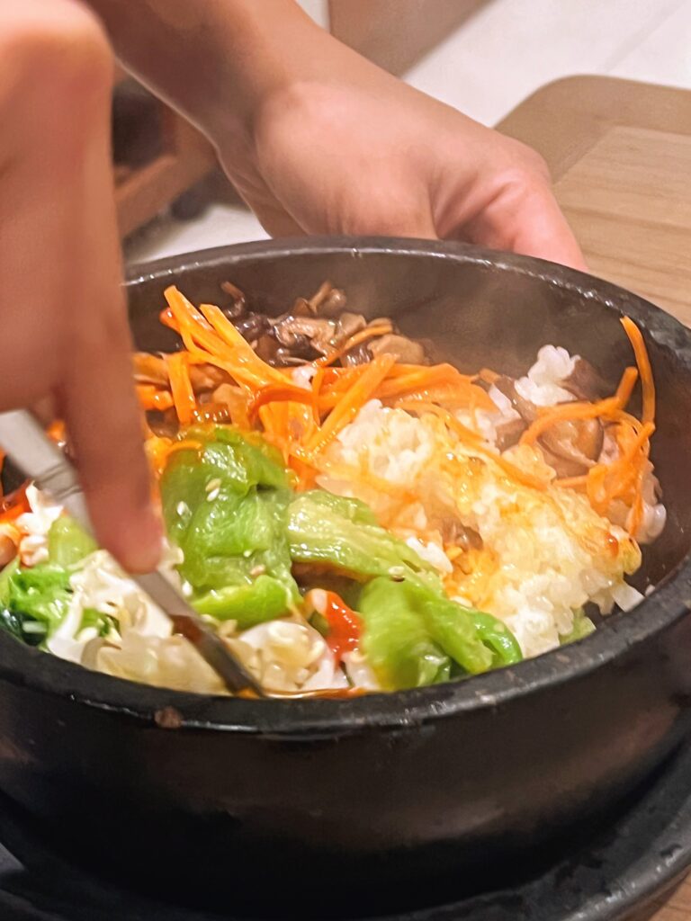 pork bibimbap at Sorabol